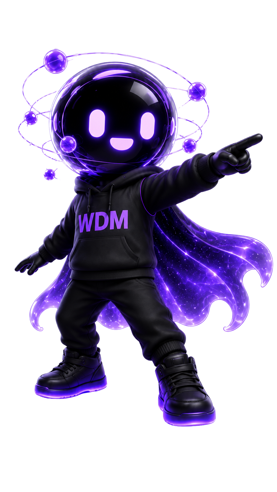 WDM mascot pointing to the booking calendar